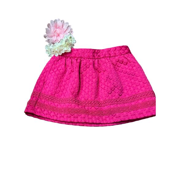 NWOT Genuine Kids by OshKosh 18 months Girls  Pink Quilted Skirt with Pockets - Picture 4 of 15